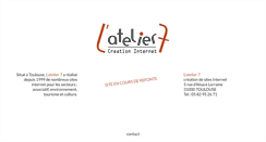 Desktop Screenshot of latelier7.com