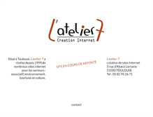 Tablet Screenshot of latelier7.com